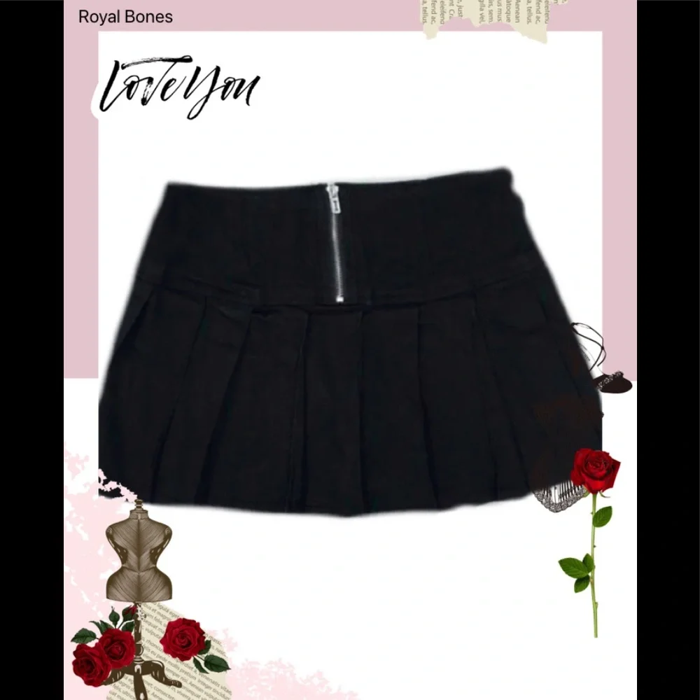 Royal bones by Tripp Nyc clasp pleated mini skirt - Picture 4 of 6